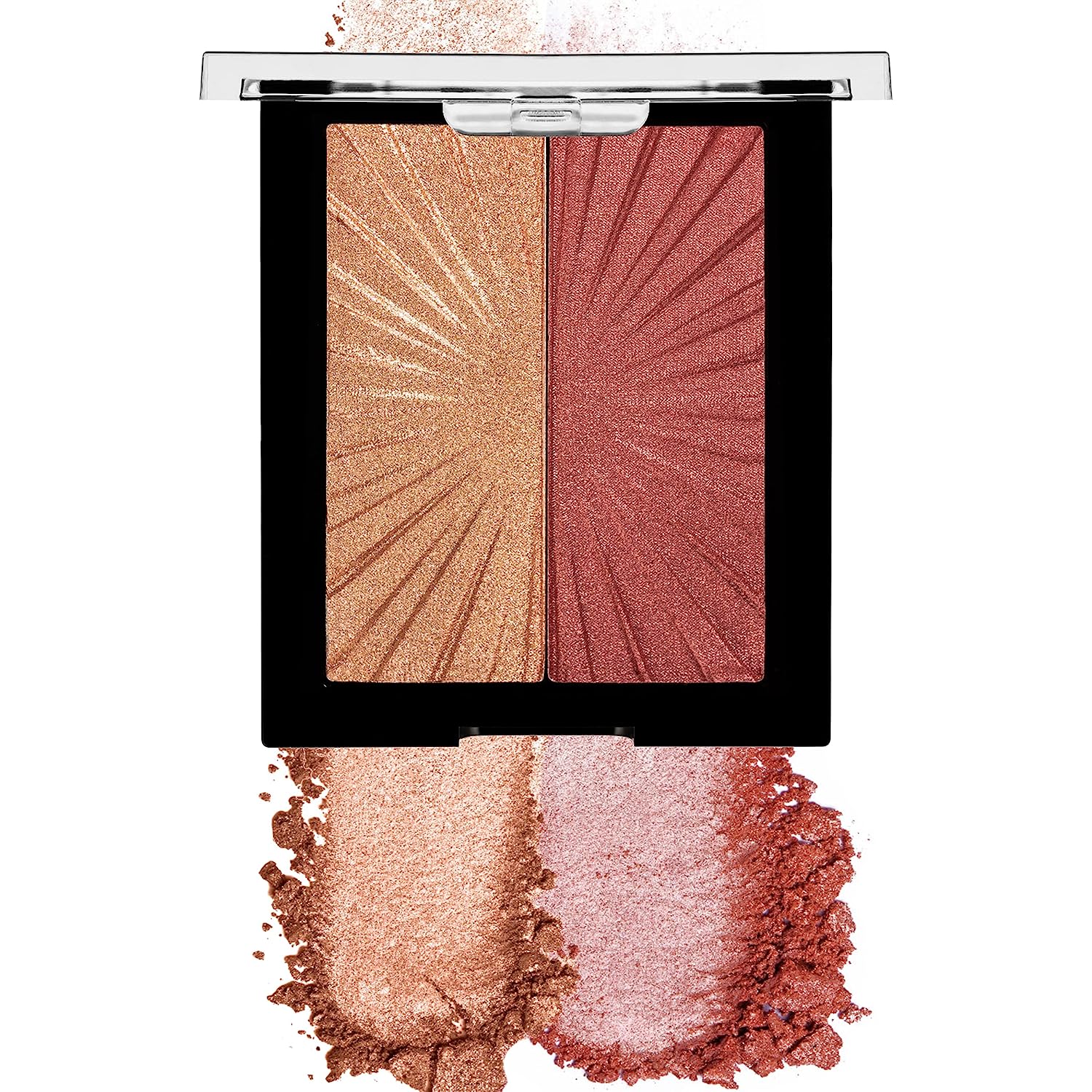 wet n wild MegaGlo Blushlighter| Blush & Highlighter Duo| Shimmer Metallic Finish| Flash Me - Image 7